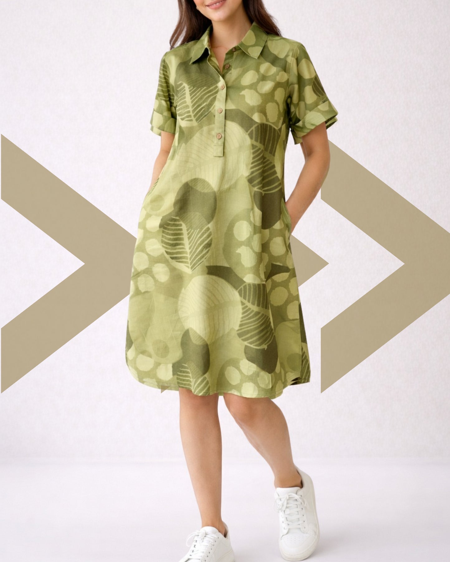 Collared Shirt Dress