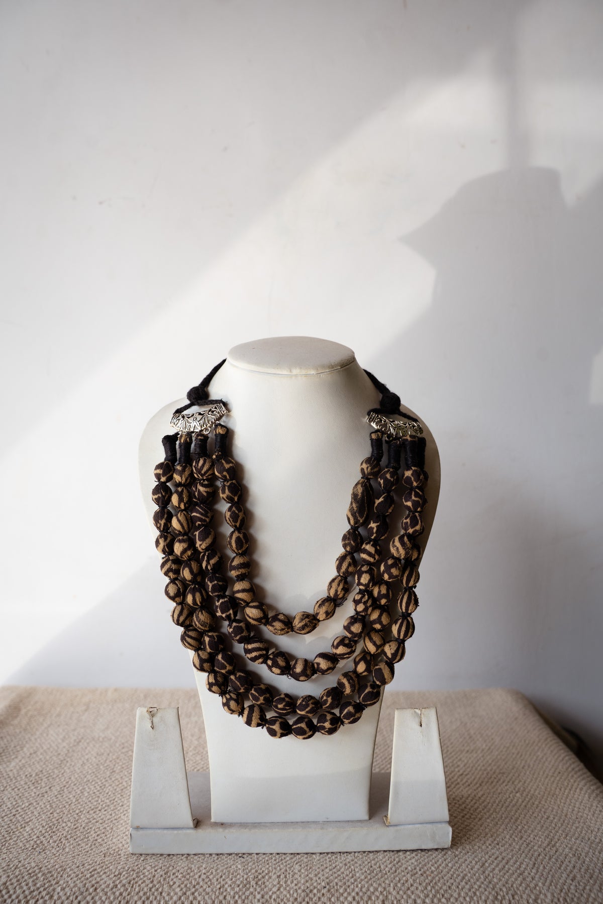 Handcrafted Recycled Fabric Necklace
