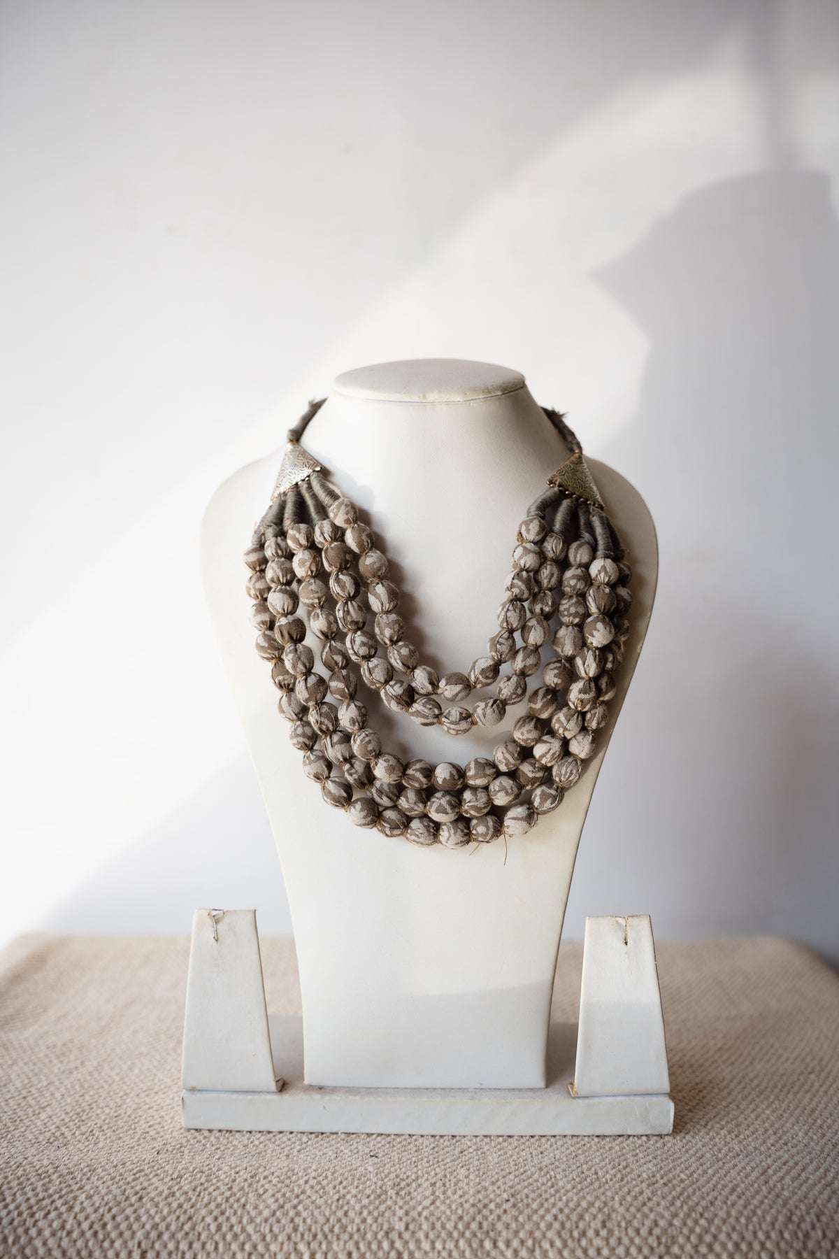 Handcrafted Recycled Fabric Necklace