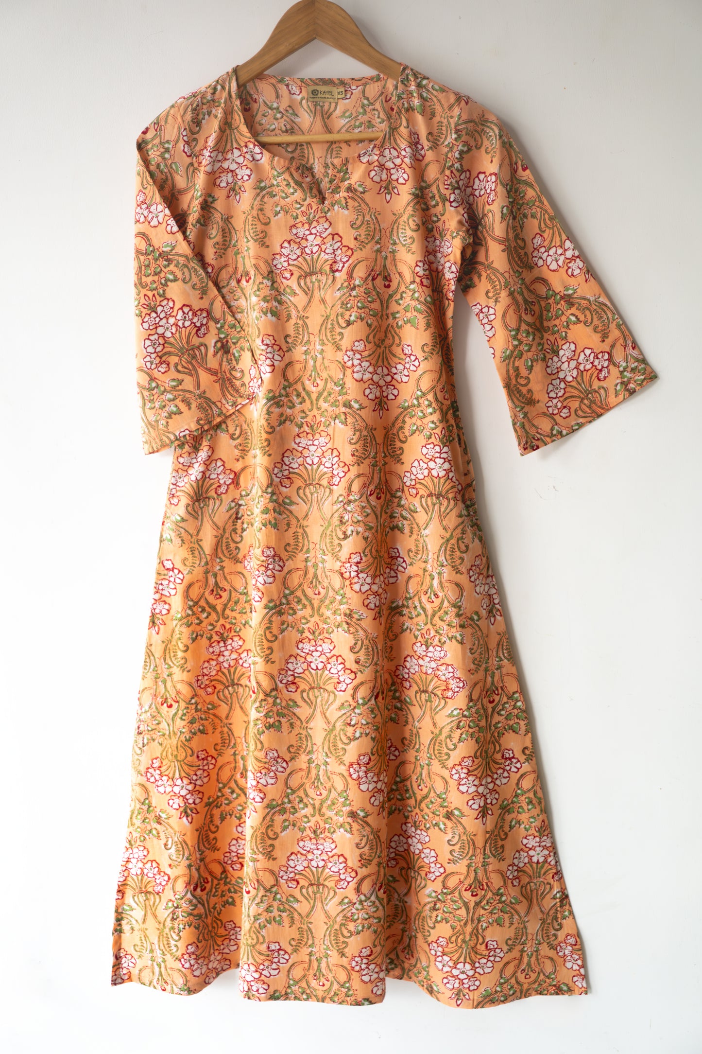 Everyday Cotton A-Line Dress | Slits & Pockets