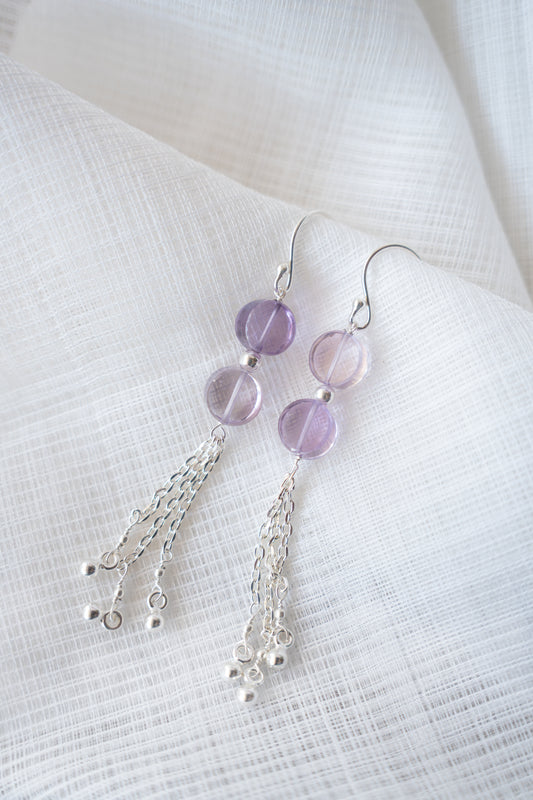 Pure Silver + Amethyst Hook