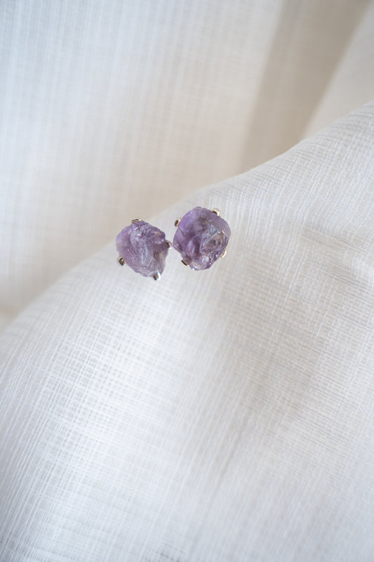 Pure Silver + Amethyst Hook