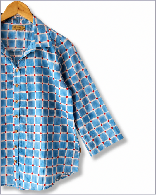 Relaxed fit cotton shirt