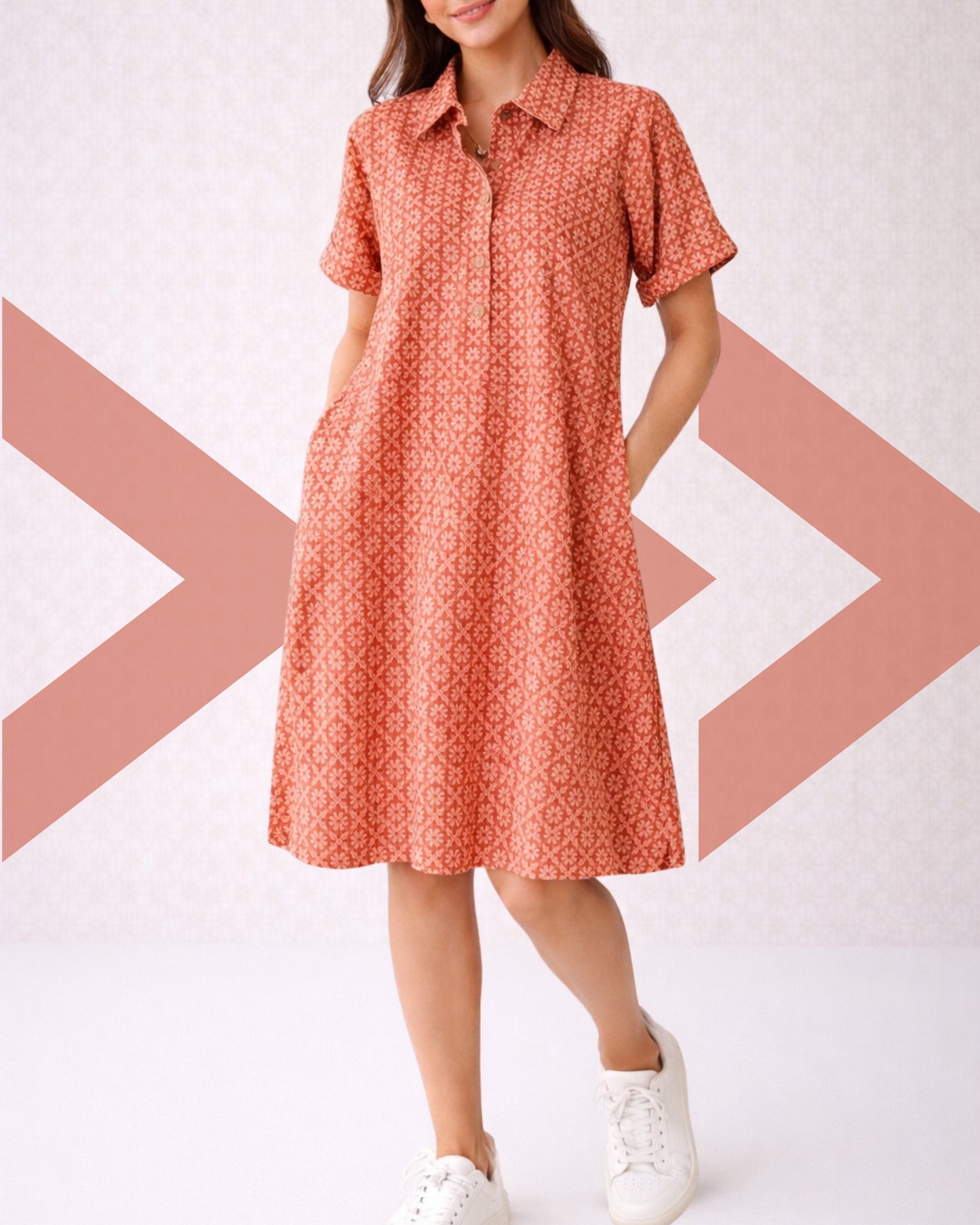 Collared Shirt Dress