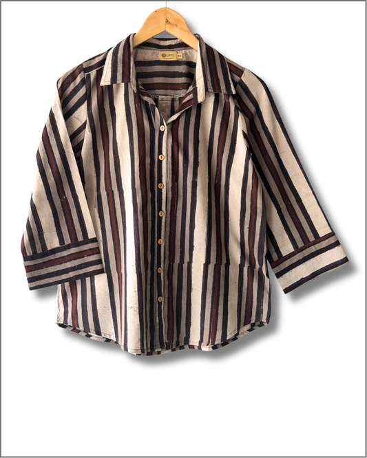Relaxed fit cotton shirt