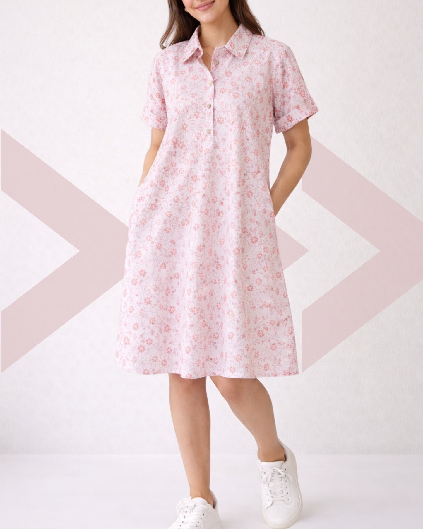 Collared Shirt Dress