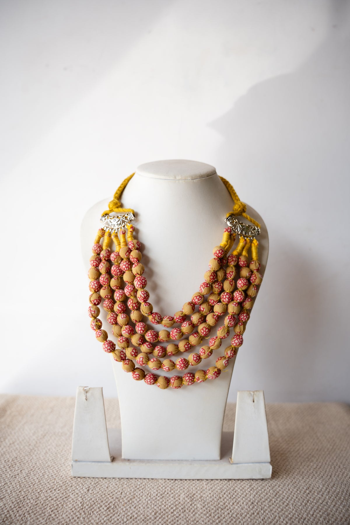 Handcrafted Recycled Fabric Necklace