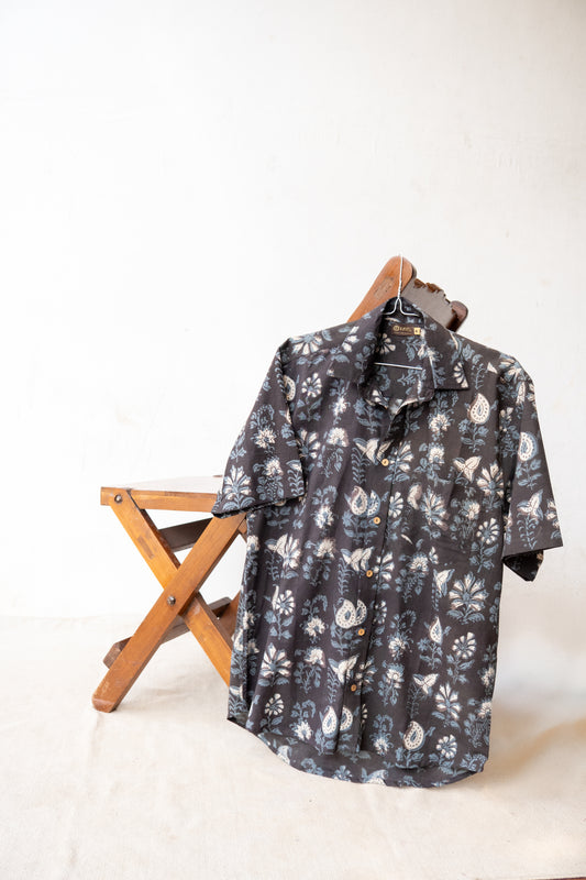 Block Printed Cotton Men Shirts