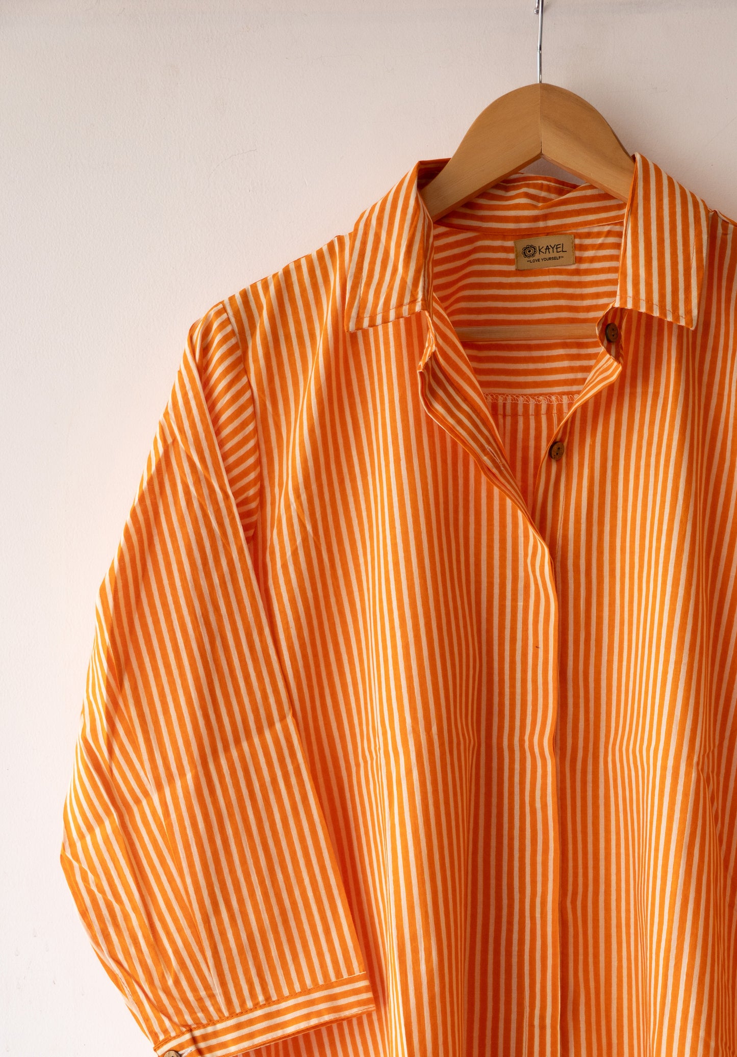 Relaxed oversized cotton shirt.

Comfort fit designed to fit XS–XL 🤍
