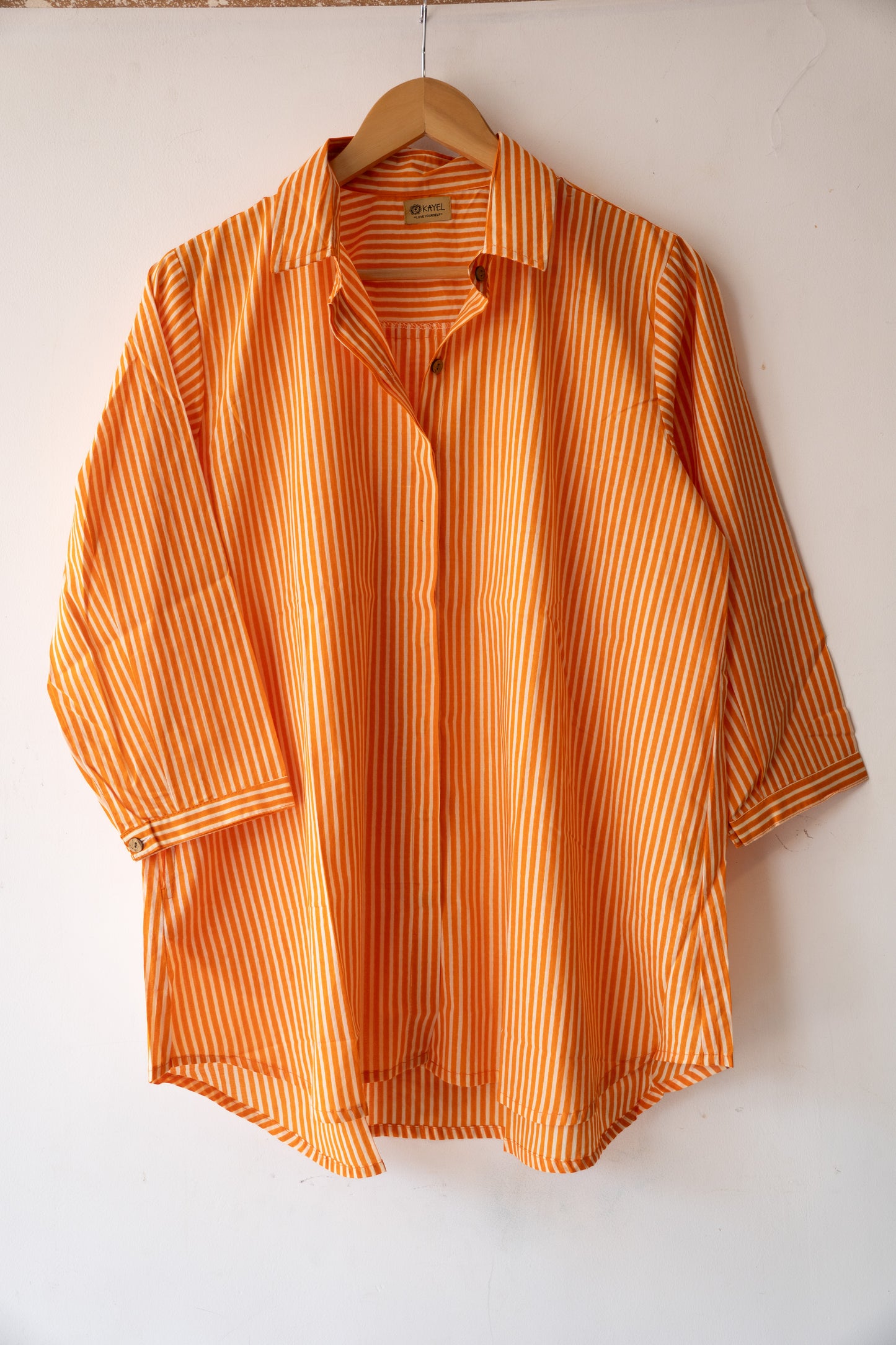 Relaxed oversized cotton shirt.

Comfort fit designed to fit XS–XL 🤍
