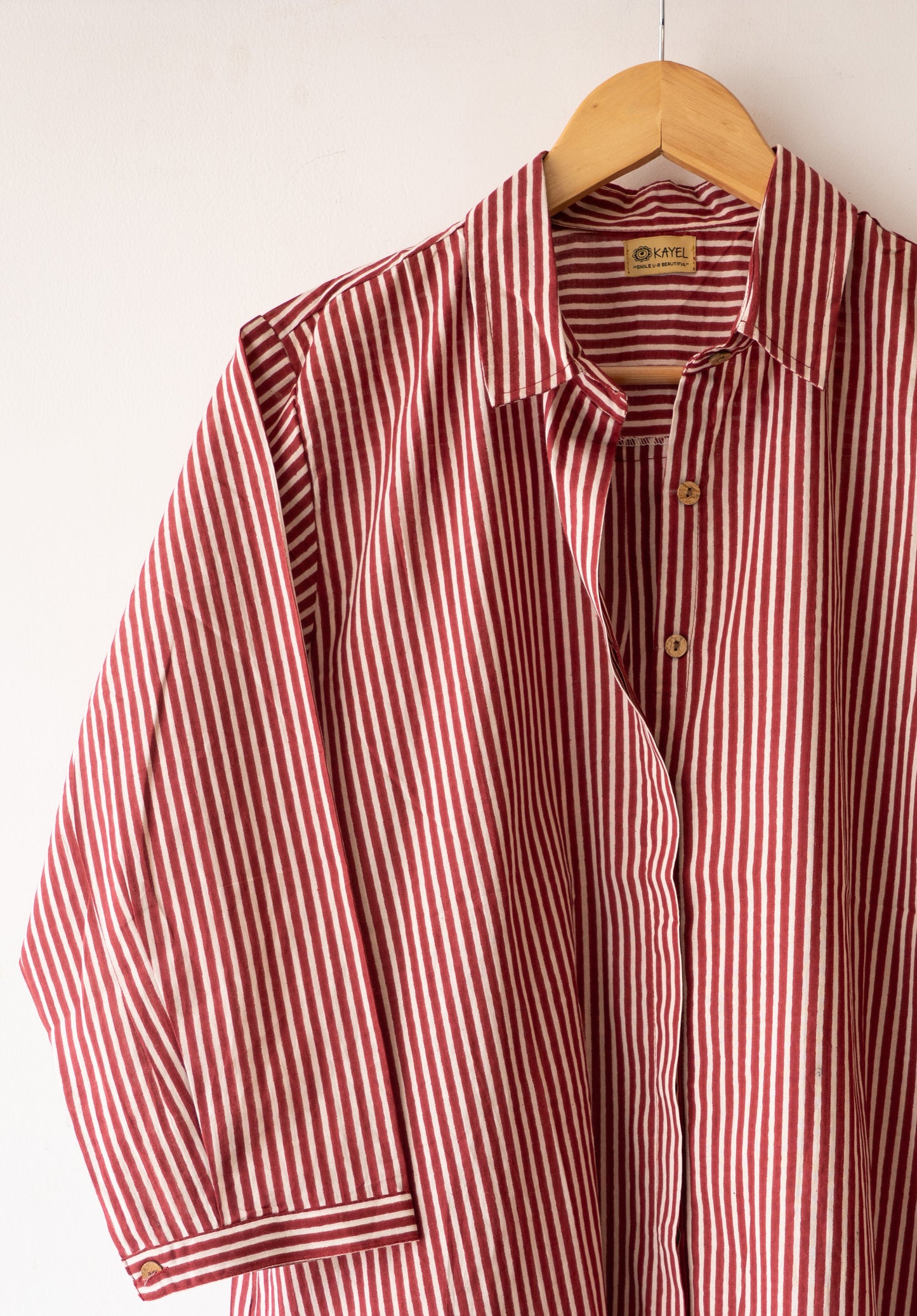 Relaxed oversized cotton shirt.

Comfort fit designed to fit XS–XL 🤍