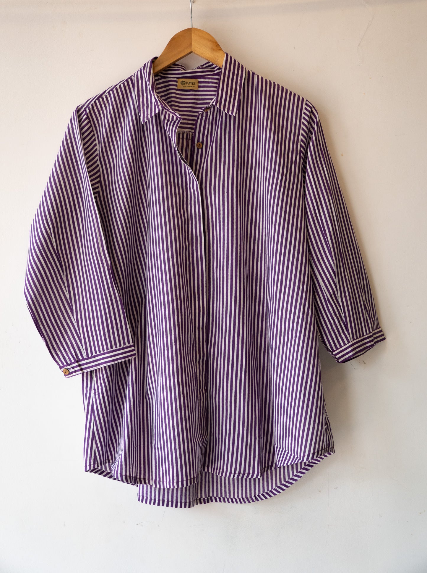 Relaxed oversized cotton shirt.

Comfort fit designed to fit XS–XL 🤍