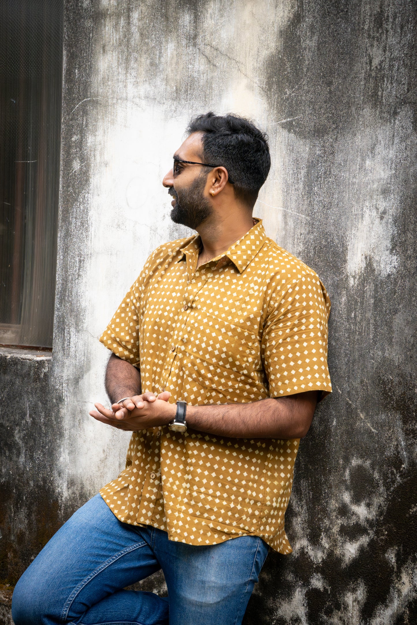 Block Printed Cotton Men Shirts