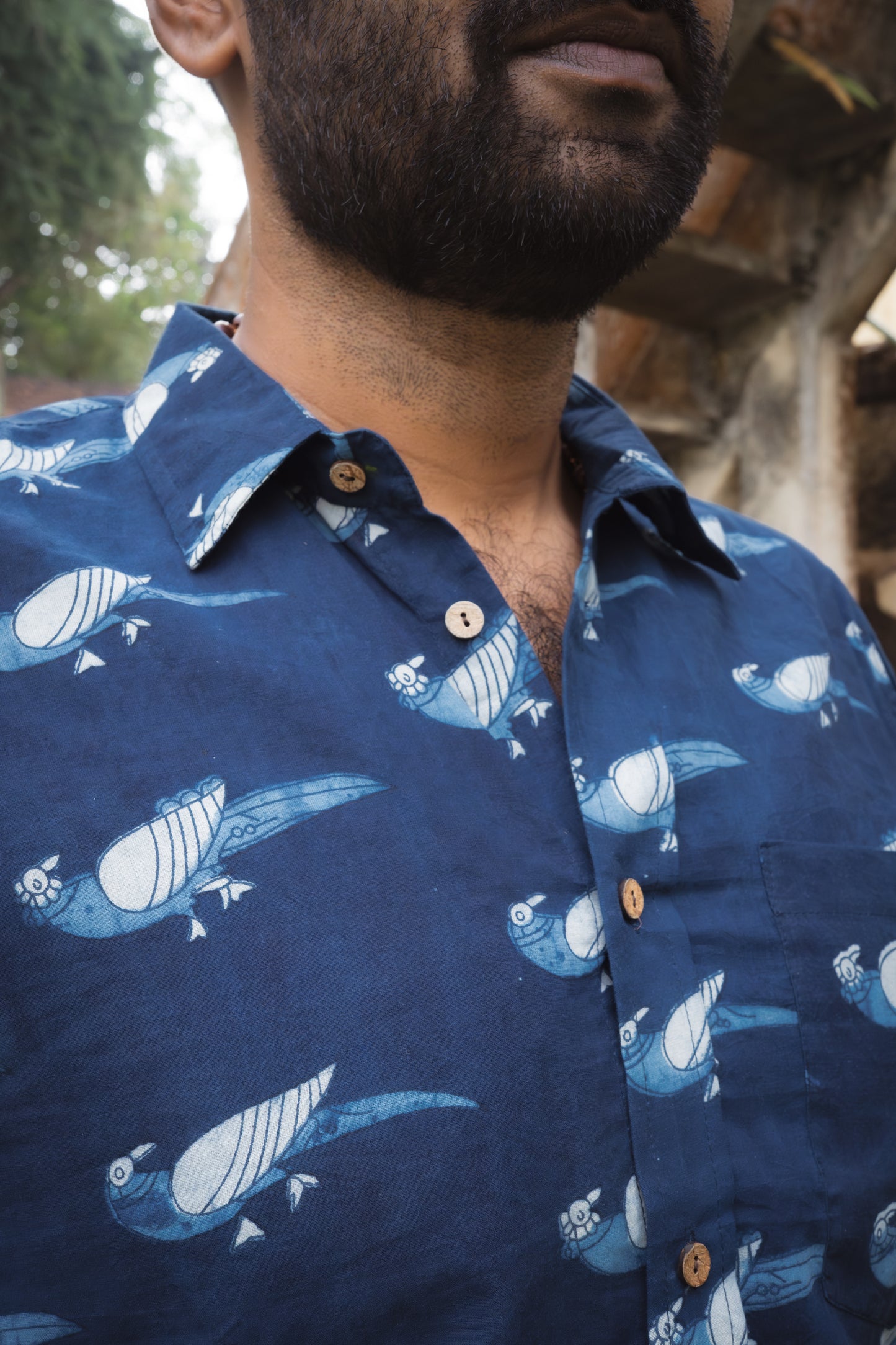 Block Printed Cotton Men Shirts