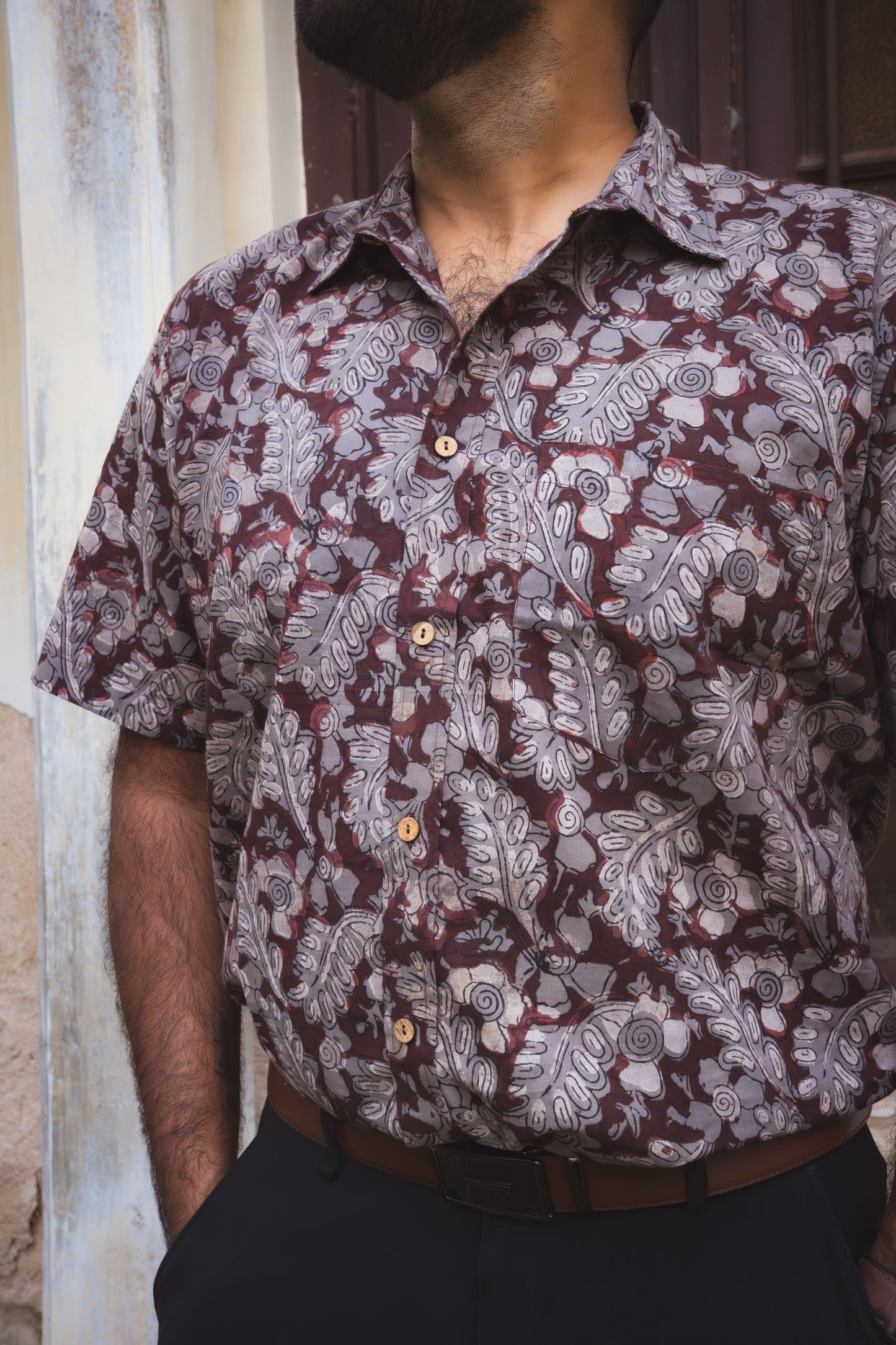 Block Printed Cotton Men Shirts