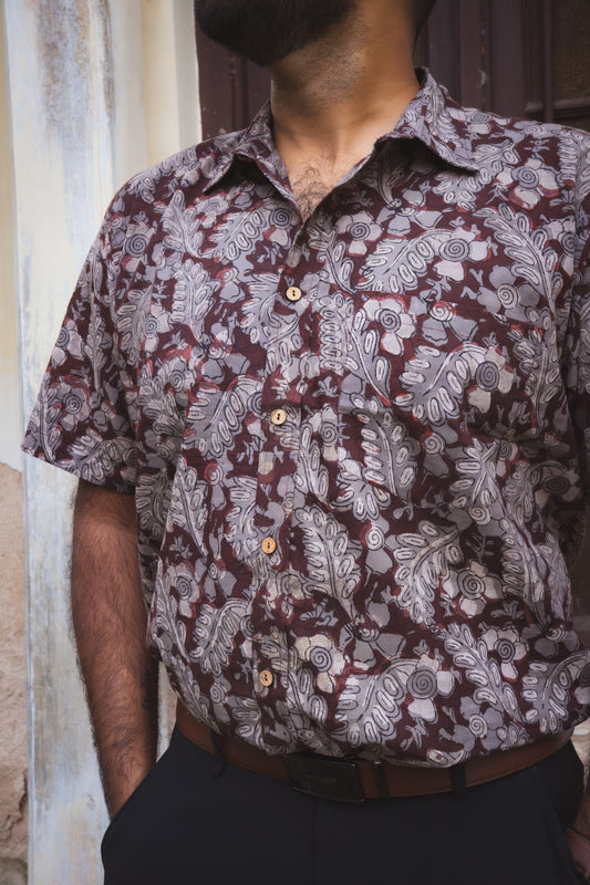 Block Printed Cotton Men Shirts