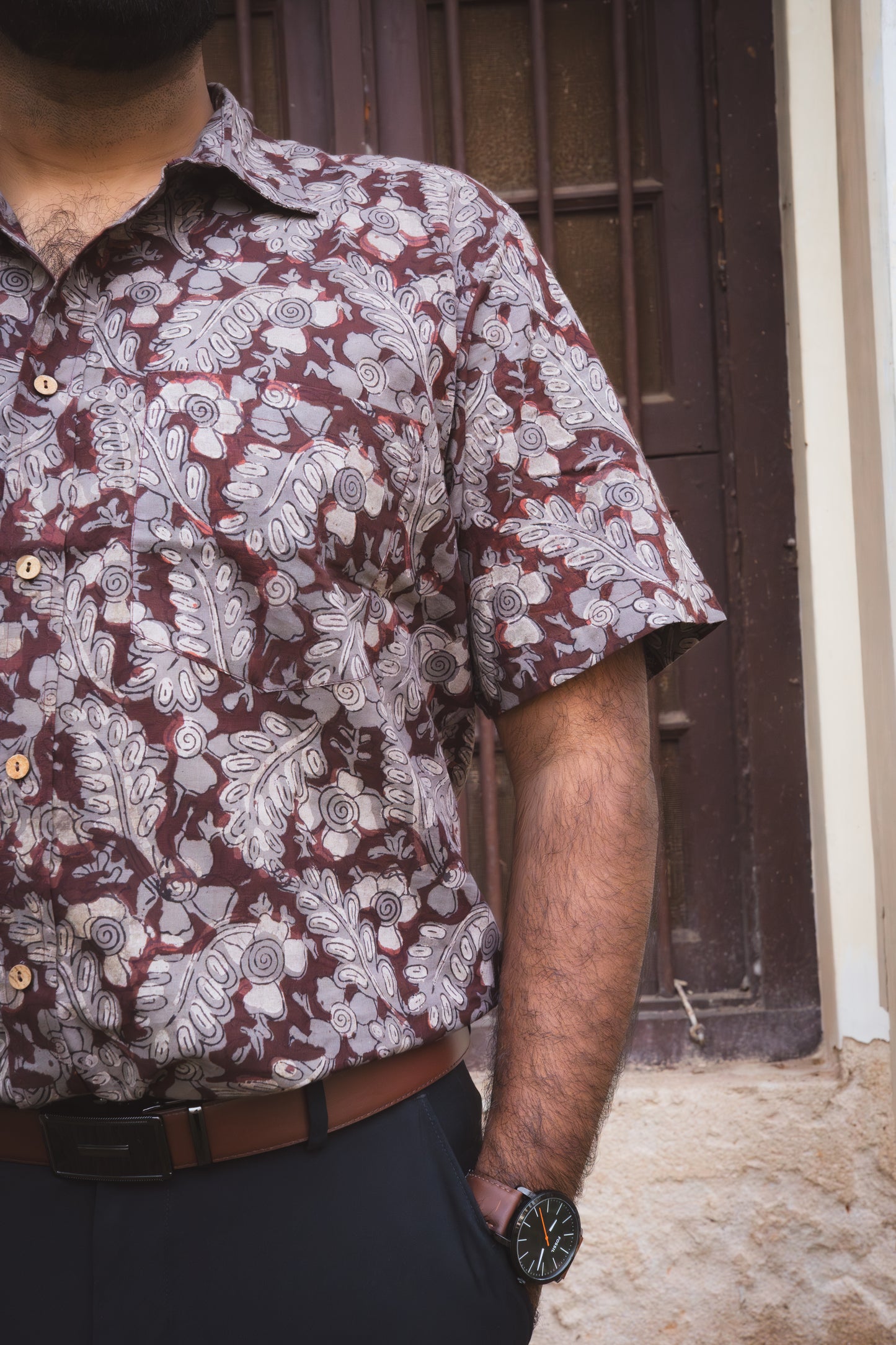 Block Printed Cotton Men Shirts