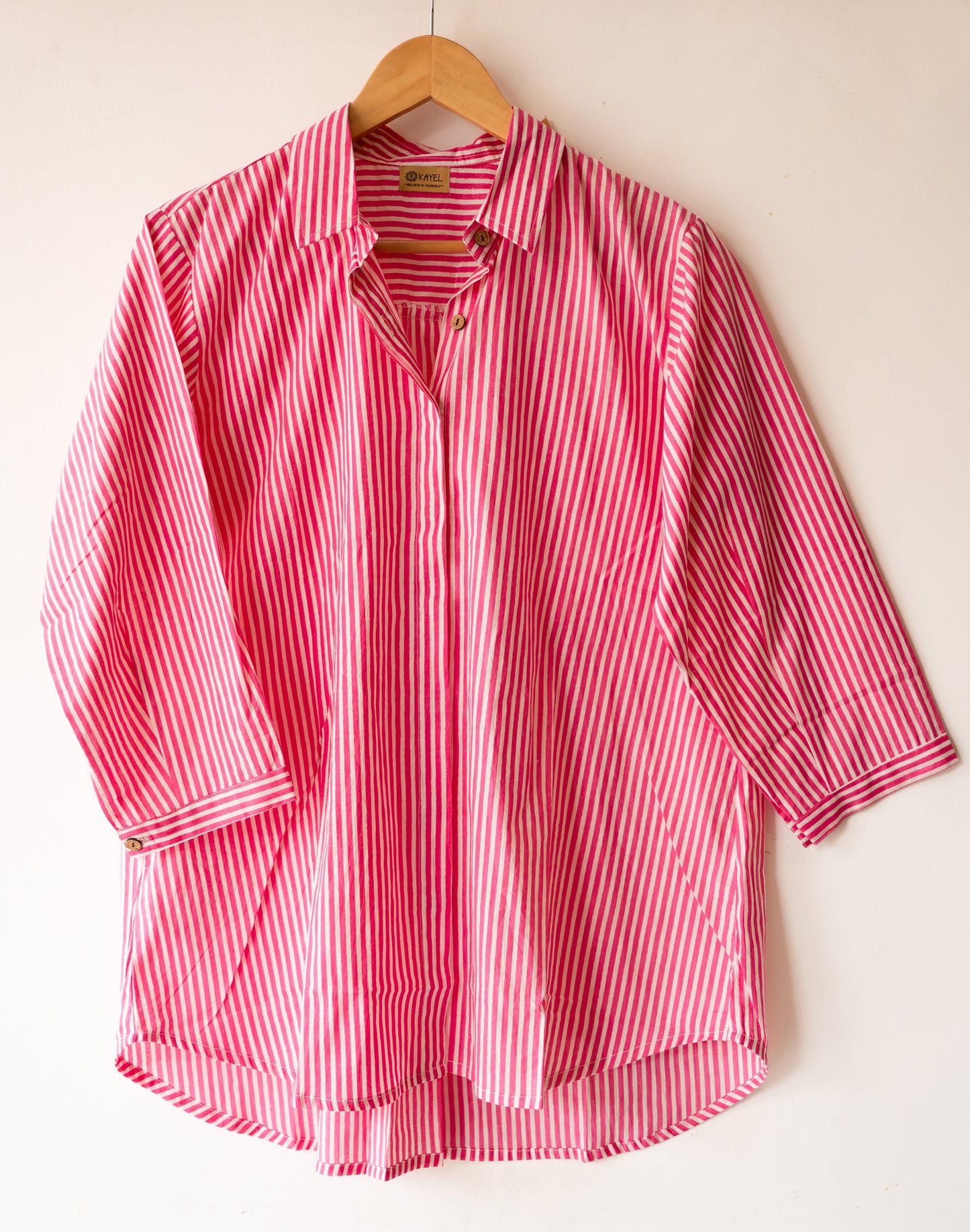 Relaxed oversized cotton shirt.

Comfort fit designed to fit XS–XL 🤍