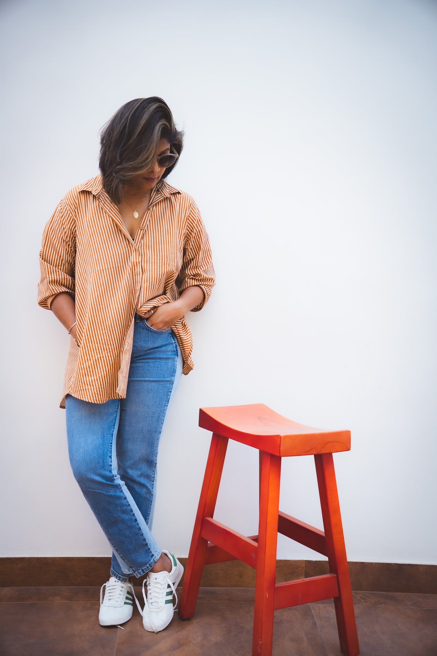 Relaxed oversized cotton shirt.

Comfort fit designed to fit XS–XL 🤍