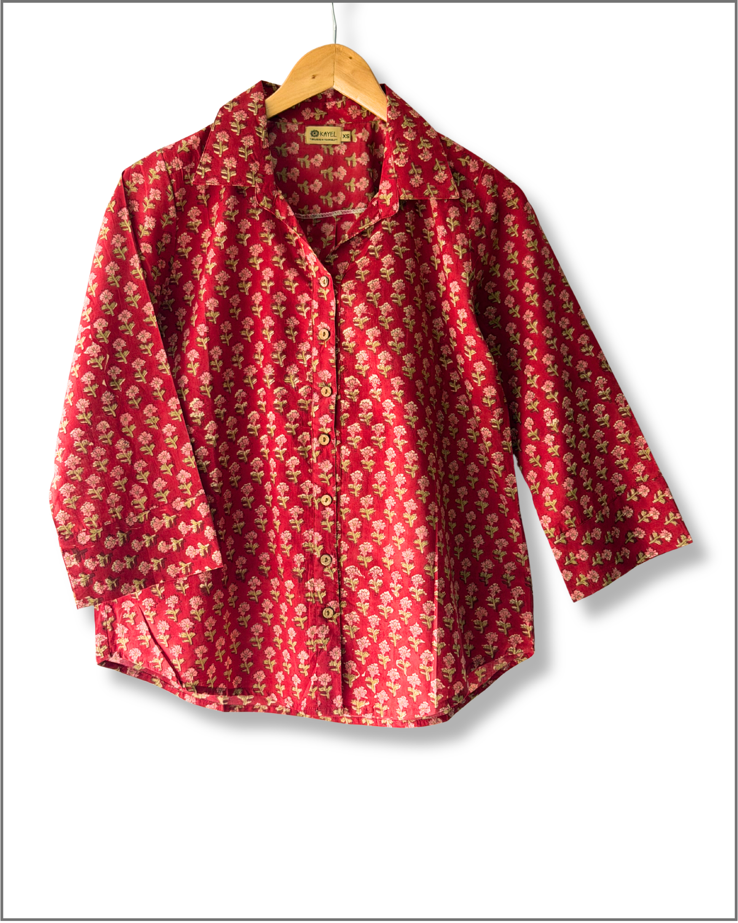 Relaxed fit cotton shirt