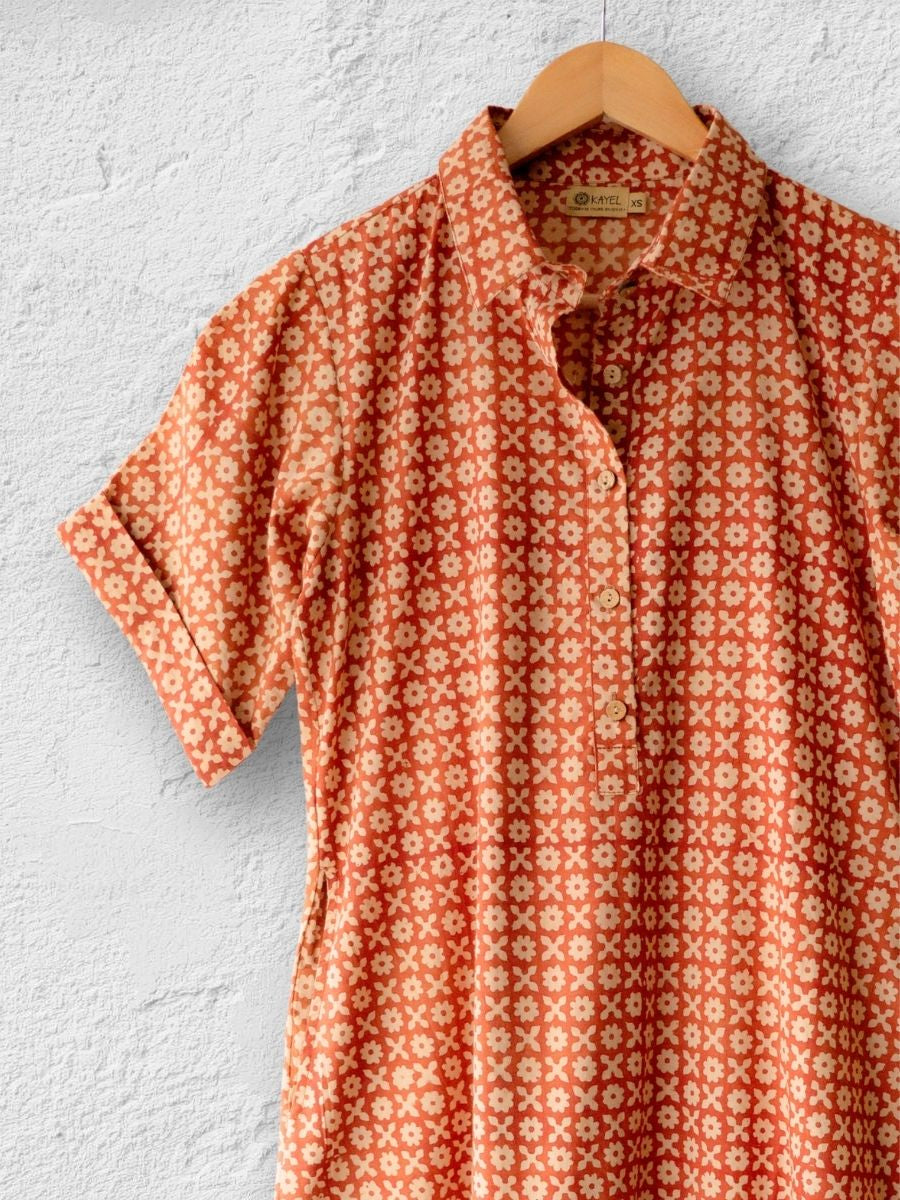 Collared Shirt Dress