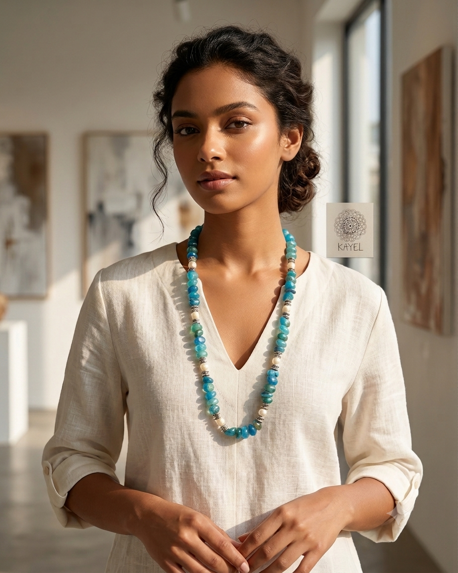 Agate Beaded Necklace